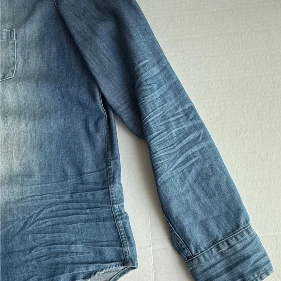 Frank & Eileen Stonewashed Indigo Denim Shirt - Picture 4 of 11